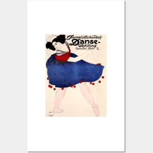 Danish Dancing Competition JOURNALISTFORBUNDETS Danse-Udstilling 1908 Event Poster Posters and Art